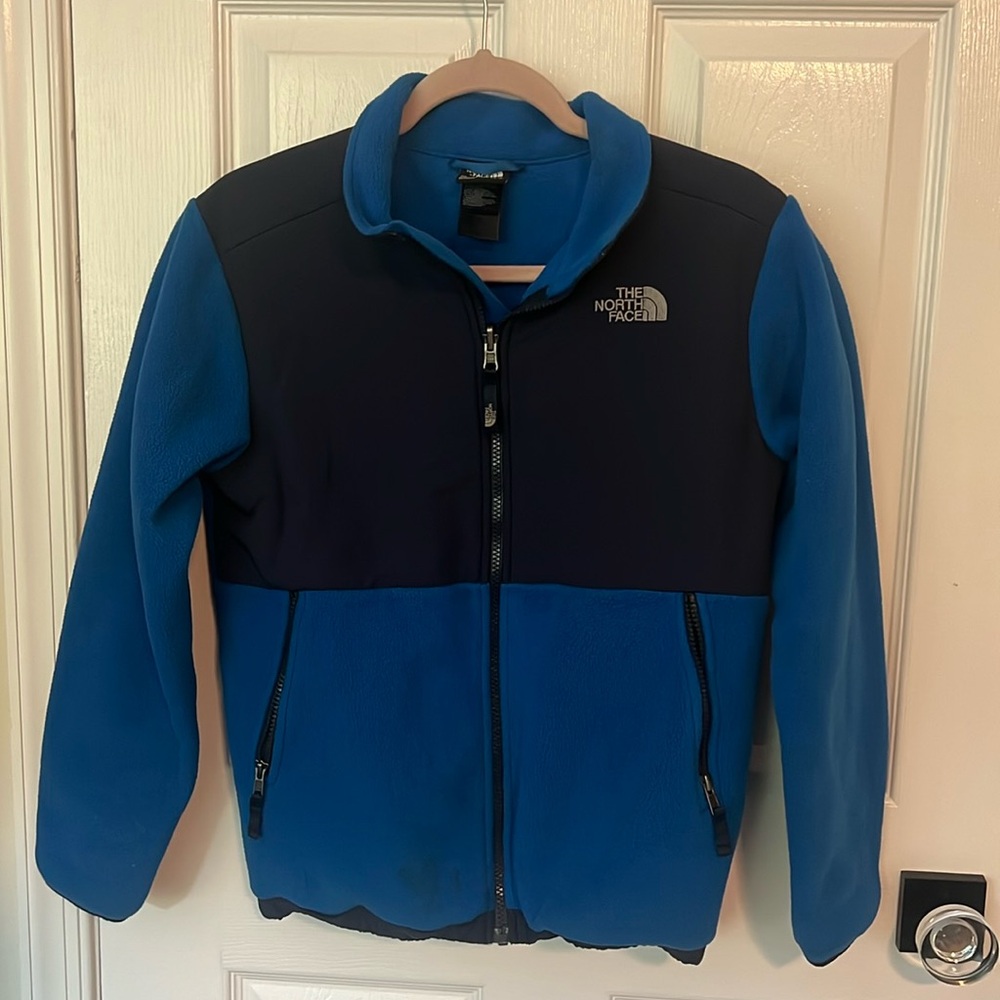 Boys north face fleece jacket size large